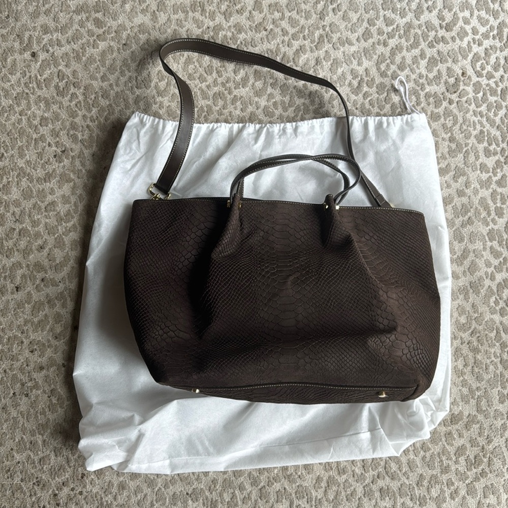 J. McLaughlin Brown Satchel - image 3
